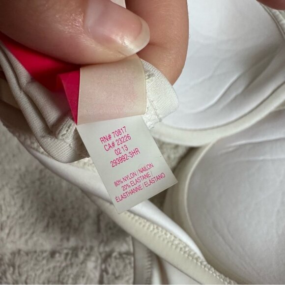 Victoria's Secret | White and Yellow Floral Beaded Bikini Top | Size 36C - Picture 8 of 8